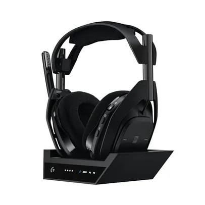 Headset Gamer Sem Fio Logitech G Astro A50 X LIGHTSPEED + Base Station, Bluetooth e HDMI 2.1 Passthru, Xbox Series, PlayStation, PC/Mac - Preto