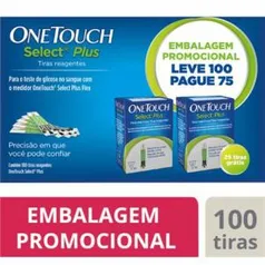 Tiras Reagentes One Touch Select Plus 100 Unidades R$138