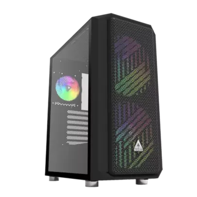 Gabinete Gamer Montech Air X ARGB, Mid Tower, Vidro Temperado, BLACK, E-ATX, Sem Fonte, Com 3 Fans