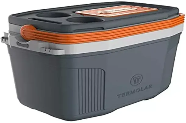 [Prime] Caixa Térmica Isotérmico Termolar Suv 20l Cinza/laranja