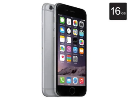 iPhone 6 Space Gray, 16GB, Tela 4.7´´, Câmera de 8MP, Apple R$ 2.020