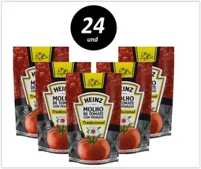 Kit com 24 Molho Tradicional Heinz 300G