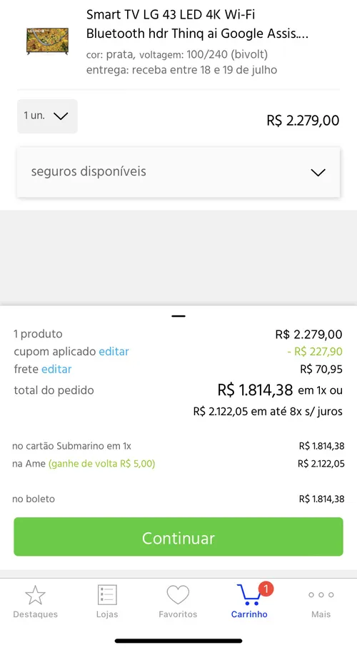 Imagen na descrição da promoção