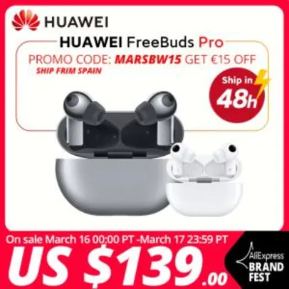 Fone de Ouvido Huawei Freebuds Pro - Versão Global | R$793