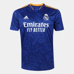 Camisa Real Madrid Away 21/22 s/n° Torcedor Adidas Masculina