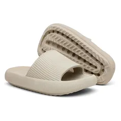 Chinelo Nuvem Slide Leve Confortável Moderno Branco