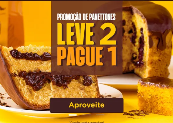 Leve 2 pague 1 - Panettones na Brasil Cacau