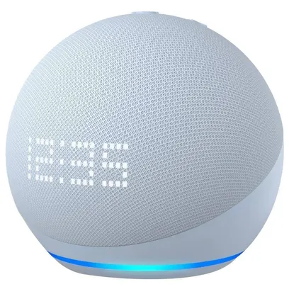 Foto do produto Alexa Echo Dot 5a Geração Relógio / Bluetooth - Azul - Amazon