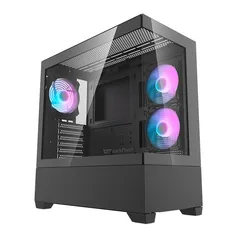 Gabinete Gamer Aigo Darkflash DS900 Air, Mid-Tower, Lateral de Vidro, Com 3 Fans, Preto, DS900AIR-BK-3F