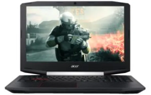 Notebook Gamer Acer Vx5 Intel®Core™ i7-7700HQ, NVIDIA® GEFORCE® GTX 1050Ti 4Gb,HD1Tb,16Gb,15Fhd,W10 - R$3739