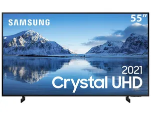 Smart TV 55" Crystal UHD 4K Samsung 55AU8000, Painel Dynamic Crystal C