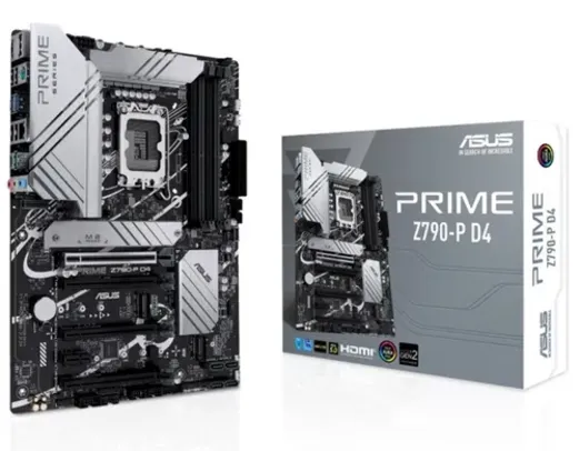 Placa Mãe Asus PRIME Z790-P D4, Chipset Z790, Intel LGA 1700, ATX, DDR4, 90MB1CV0-M1EAY0