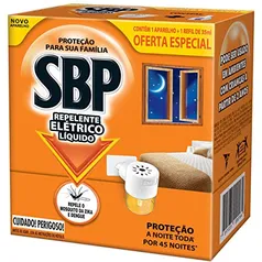 (REC) SBP Repelente Elétrico Líquido 45 Noites Novo Aparelho + Refil