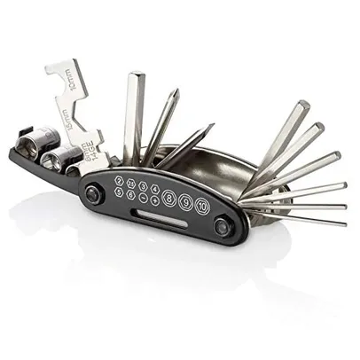 Kit de Ferramentas Multitool 15 funções para Bicicleta em ABS e Aço Carbono Atrio - BI032