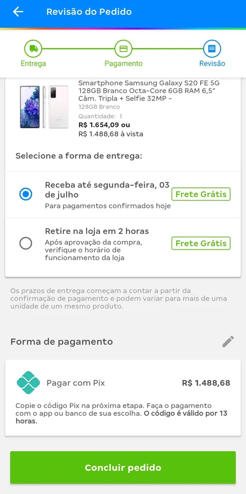 Imagem na descrição da promoção