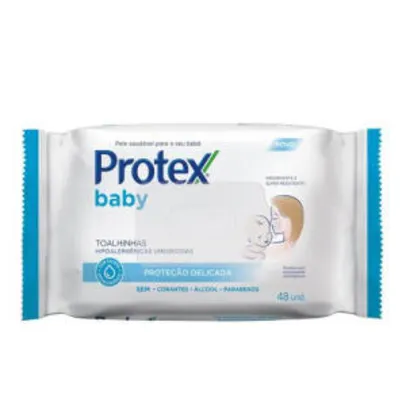 R$: 1,75 | Lenço Umedecido Protex Baby 48 Unidades R$1