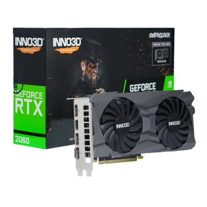 Placa de Vídeo Inno3D GeForce RTX 2060 Twin OC X2 6GB GDDR6 DLSS Ray Tracing 3 ANOS GARANTIA