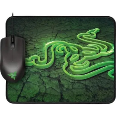 Mouse Razer Abyssus + Mousepad Goliathus Small Control - R$140