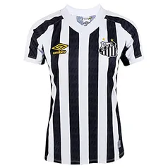 Camisa Santos Oficial 2 2021, Umbro, Feminino, Branco/Preto, M