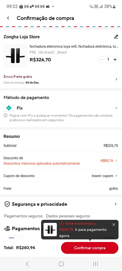 Imagem na descrição da promoção