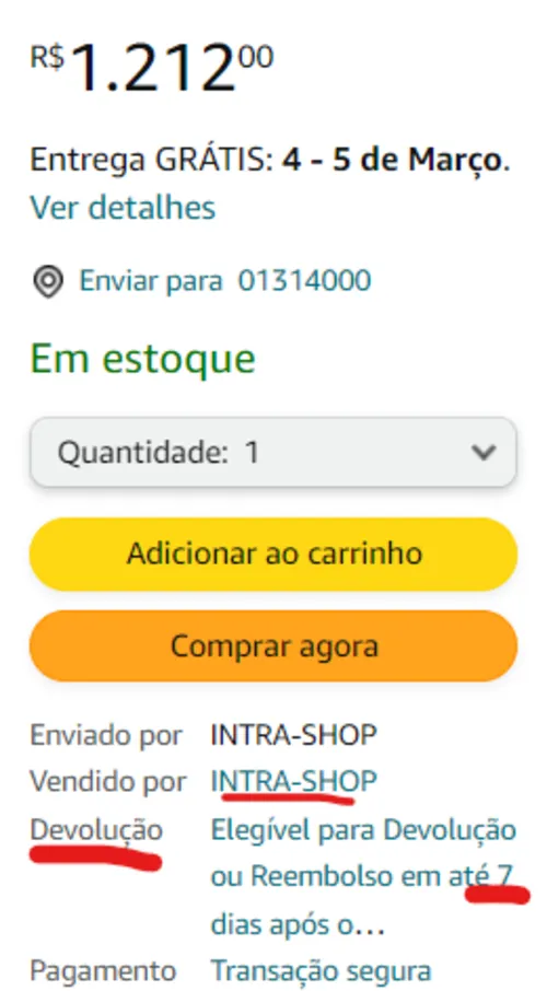 Imagem na descrição da promoção