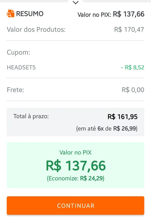 Imagem na descrição da promoção