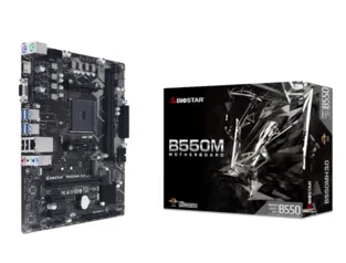 Placa Mãe Biostar B550MH, Chipset B550, AMD AM4, mATX, DDR4