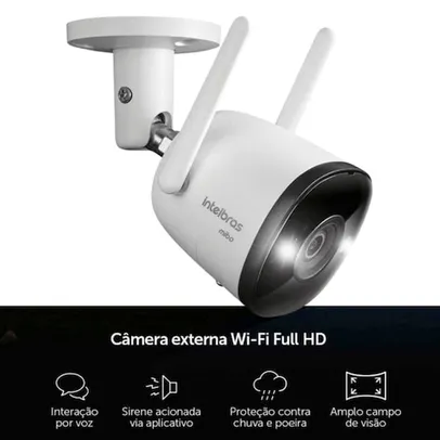 Camera Wifi Full Hd Im5+ Full Color Intelbras C/ Sirene