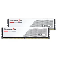 Memória DDR5 G.Skill Ripjaws S5, 32GB (2x16GB), 5200MHz, White, F5-5200J3636C16GX2-RS5W