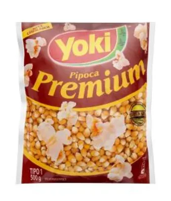 [Recorrência + Desconto] Pipoca Yoki Premium 500g | R$2,63