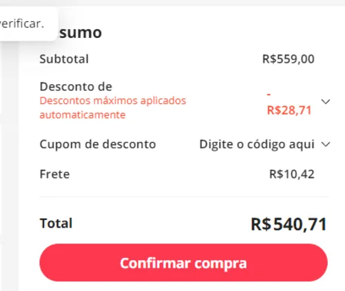 Imagem na descrição da promoção