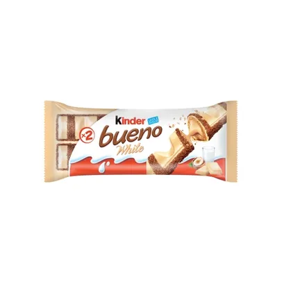 (AME R$3,99) Kinder bueno white, 2 unidades, 39 G