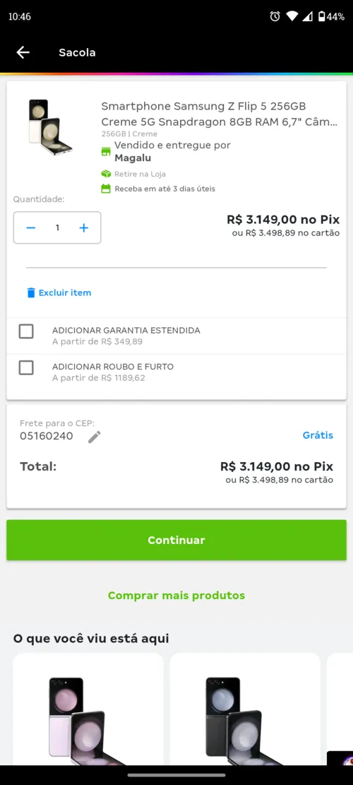 Imagem na descrição da promoção