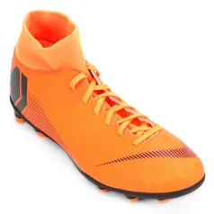 Chuteira Campo Nike Mercurial Superfly 6 Club Masculina - Laranja e Preto - R$160