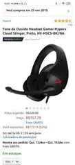 Headset HyperX Cloud stinger