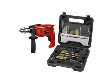 Furadeira De Impacto Einhell TH-ID 1000 1010W Vermelha Com Kit 70 Pçs 