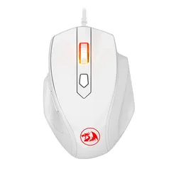 Mouse Gamer Redragon Tiger 2, Led Vermelho, 3200DPI, 6 Botoes, Branco, M709W