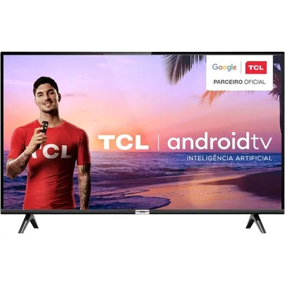 Android Tv Led 43" Tcl 43s6500 Bluetooth, Controle Remoto Com Comando De Voz E Google Assistant