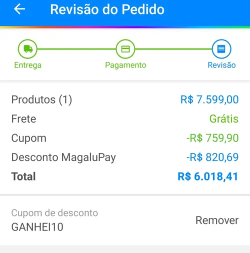 Imagem na descrição da promoção