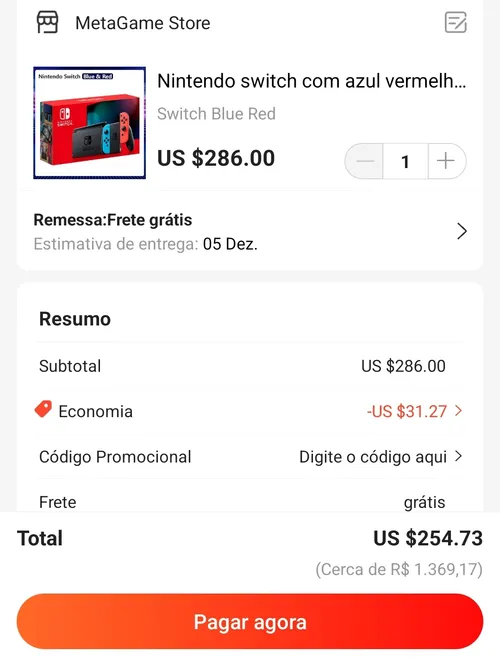 Imagem na descrição da promoção