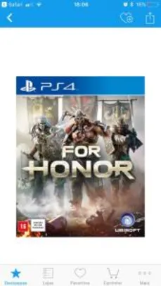 [Cartão Sub] Game For Honor - PS4 - R$54