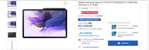 Imagem na descrição da promoção