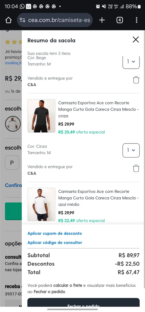 Imagem na descrição da promoção