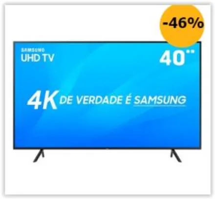 Smart TV LED 40" UHD 4K Samsung 40NU7100