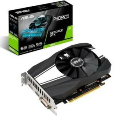Placa de Vídeo Asus Phoenix NVIDIA GeForce GTX 1660 6GB, GDDR5 - R$1000