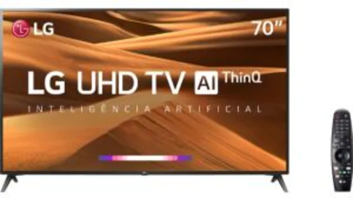 [10xS/J] VOLTOUU Smart TV LED 70'' LG 70UM7370 Ultra HD 4K Thinq AI - R$3699