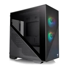 Gabinete Gamer Thermaltake Divider 170 TG, ARGB, Lateral de Vidro, Com 2 Fans