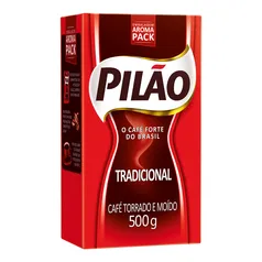 Café Torrado e Moído Pilão Tradicional Vácuo 500 g