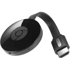 Google Chromecast 2 HDMI Full HD Resolução 1080p Preto- R$184