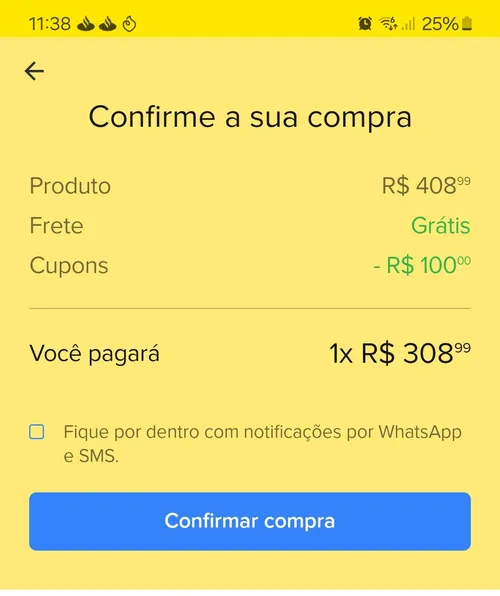 Imagem na descrição da promoção